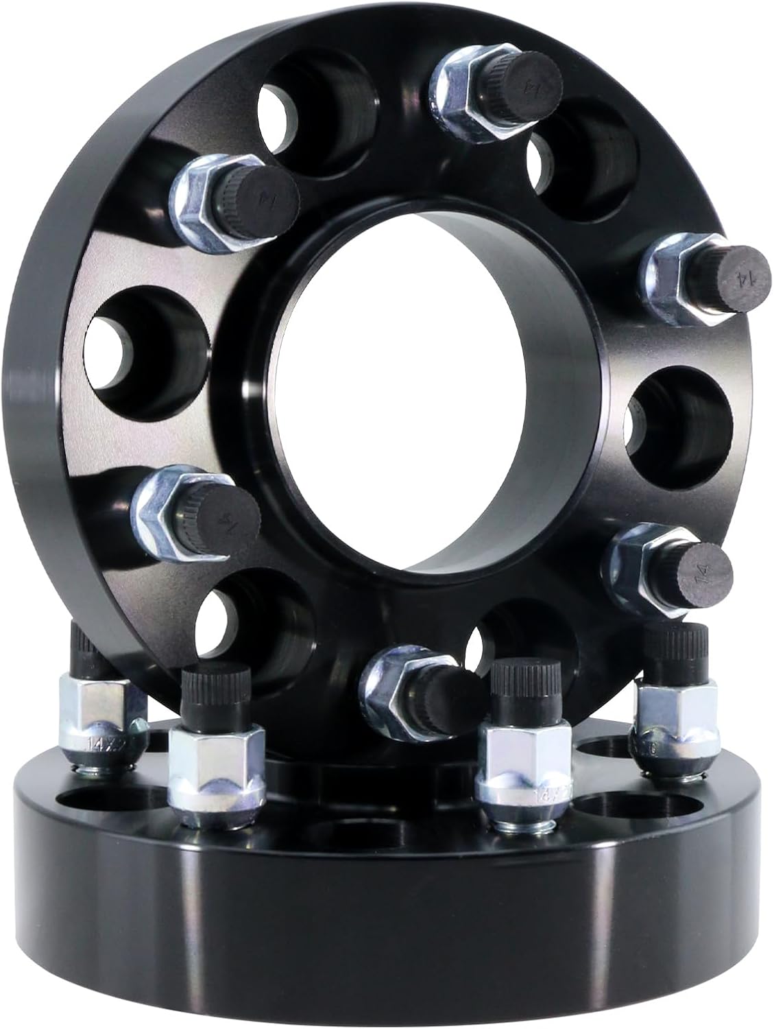 BDELI 6x135 Wheel Spacers Replacement for 2004-2014 Ford F150 Expedition, 1.5in 38mm Hubcentric 6 Lug for 2003-2014 Lincoin Navigator Mark LT with M14x2.0 Studs and 87.1mm Hub Bore, 4pcs Black - Image 3