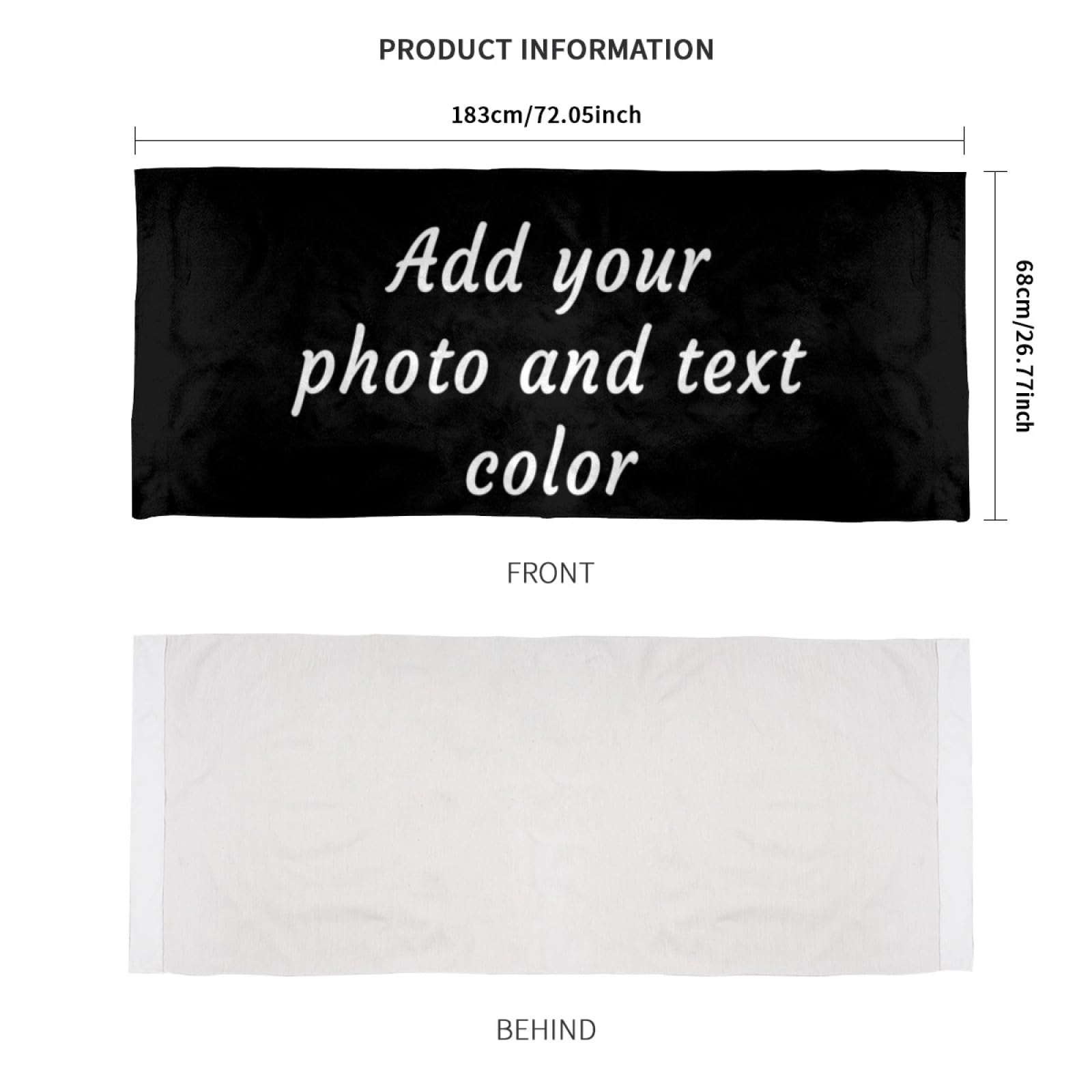 Tapis De Yoga Personnalisable Avec Photo Et Texte - Antidérapant Et Léger Pour Fitness, Pilates Et Extérieur