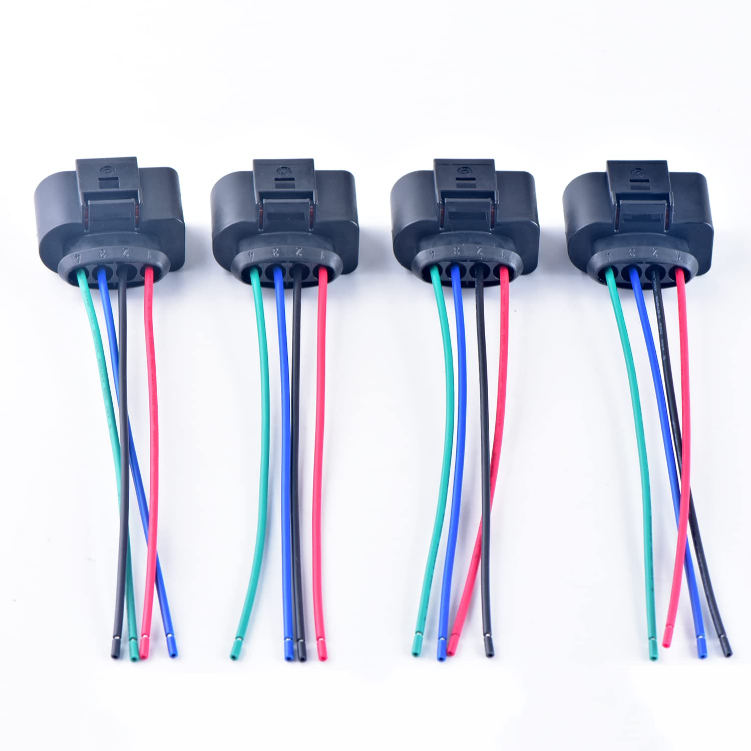 Amazon.com: DECKBU 4pcs 4 Pin Female Automotive Waterproof  
