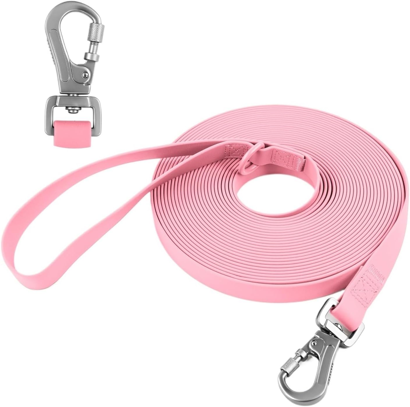 Compatible for Long Dog Leash Medium Large Dogs Durable Waterproof Swivel Clasp Training Running Sturdy Pet Lead(Black,5M)