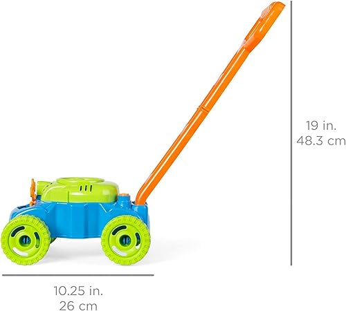 Miniatura 4 de Máquina de burbujas de juguete  Soplador automático de burbujas cortacésped y botella de recarga de burbujas  1000 burbujas por minuto portátil