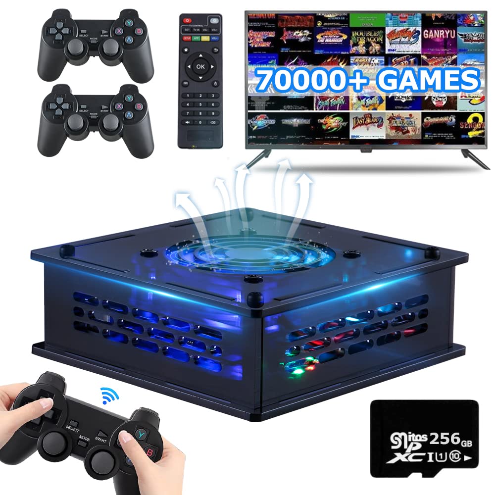 Amazon.com: HEYNOW Video Game Console, Super Console X PRO Max, TV&Game  System in 1, with 70000+ Games, Arcade Game Console 50+Emulators, for 4K TV  HD/AV Output, Wireless 2.4G Controllers, For PS1/PSP/N64(256G) :