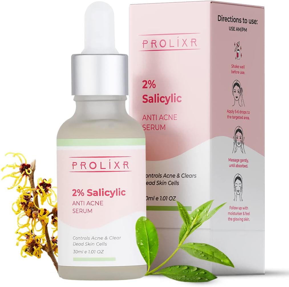 2% Salicylic Acid Anti-Acne Serum | BHA Based Exfoliant for Acne Prone or Oily Skin | 30ml€¦