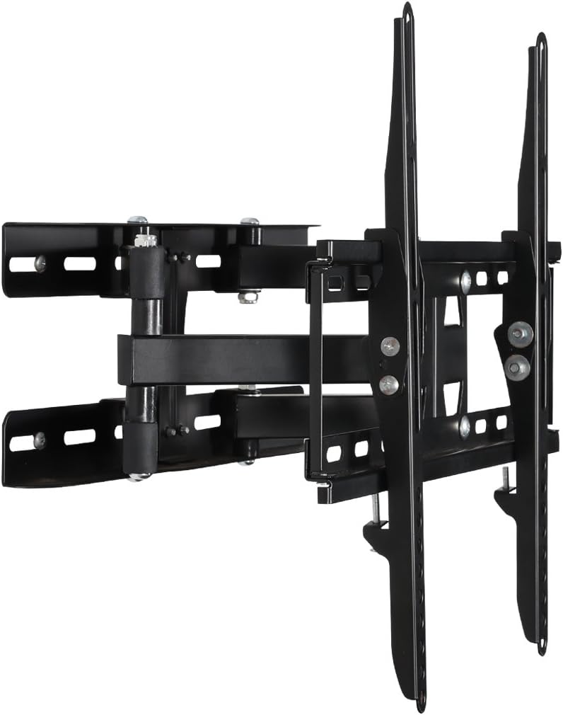SevenFanS Universal Full Motion TV Wall Mount Bracket suitable for 24-50" TV achieve to VESA 400400, Dual Articulating Arm free swivel Tilt function,
