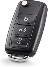 Volkswagen Key Shell Case for VW Golf Beetle Jetta Polo Scirocco Sharan Tiguan Touran Transporter Key Car Key Vw 3 Buttons VW Golf Replacement Key VW Remote Control