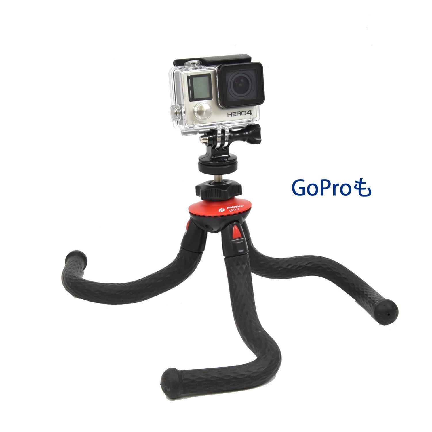 Amazon | Fotopro フレキシブル三脚 UFO2 ホルダー・アダプターセット