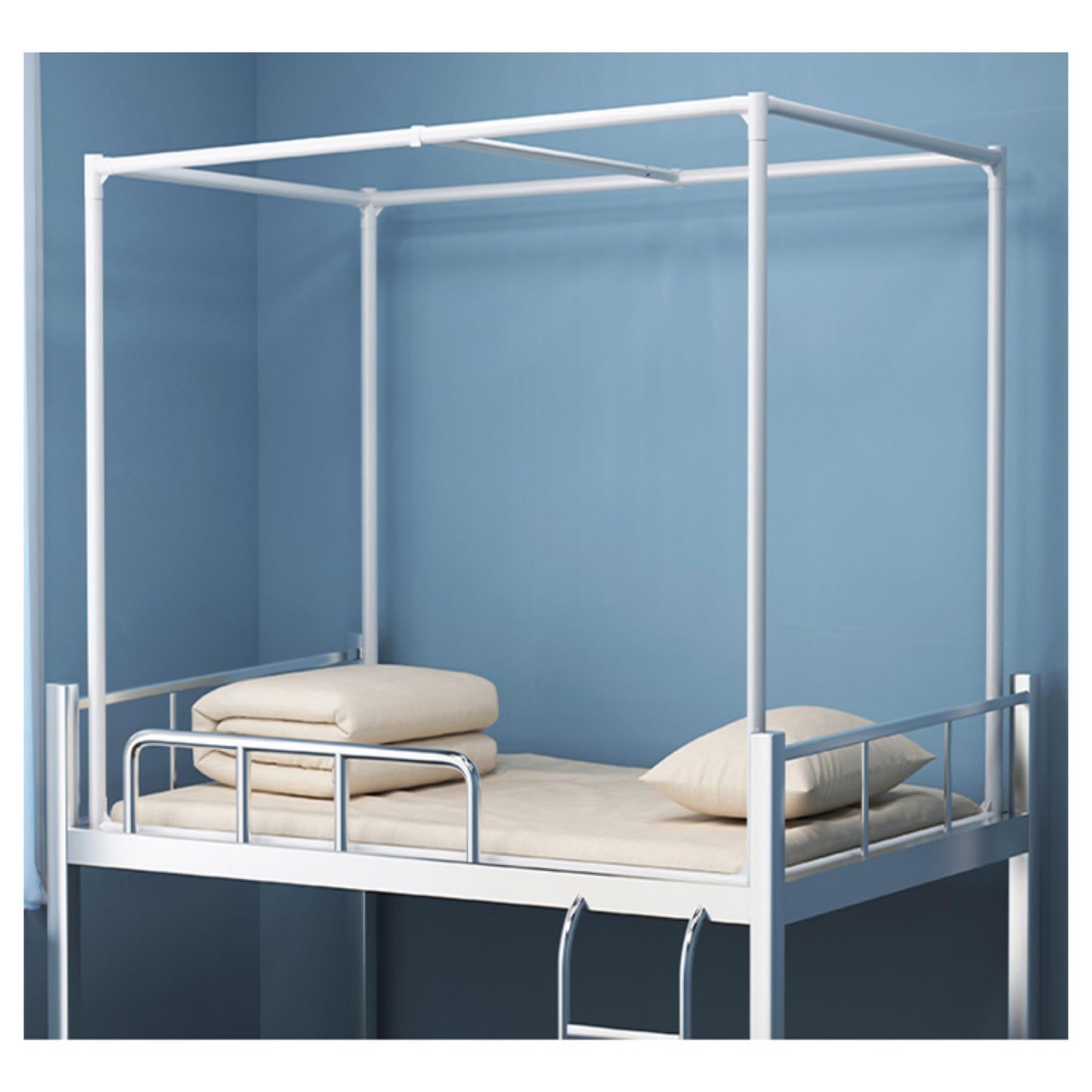 Mosquitera Cama con Dosel Carpa Cuatro Postes de Esquina Cortinas Dosel para Cama Litera Cortina con Dosel e para Dormitorio de Estudiantes,Verde,90 * 90cm