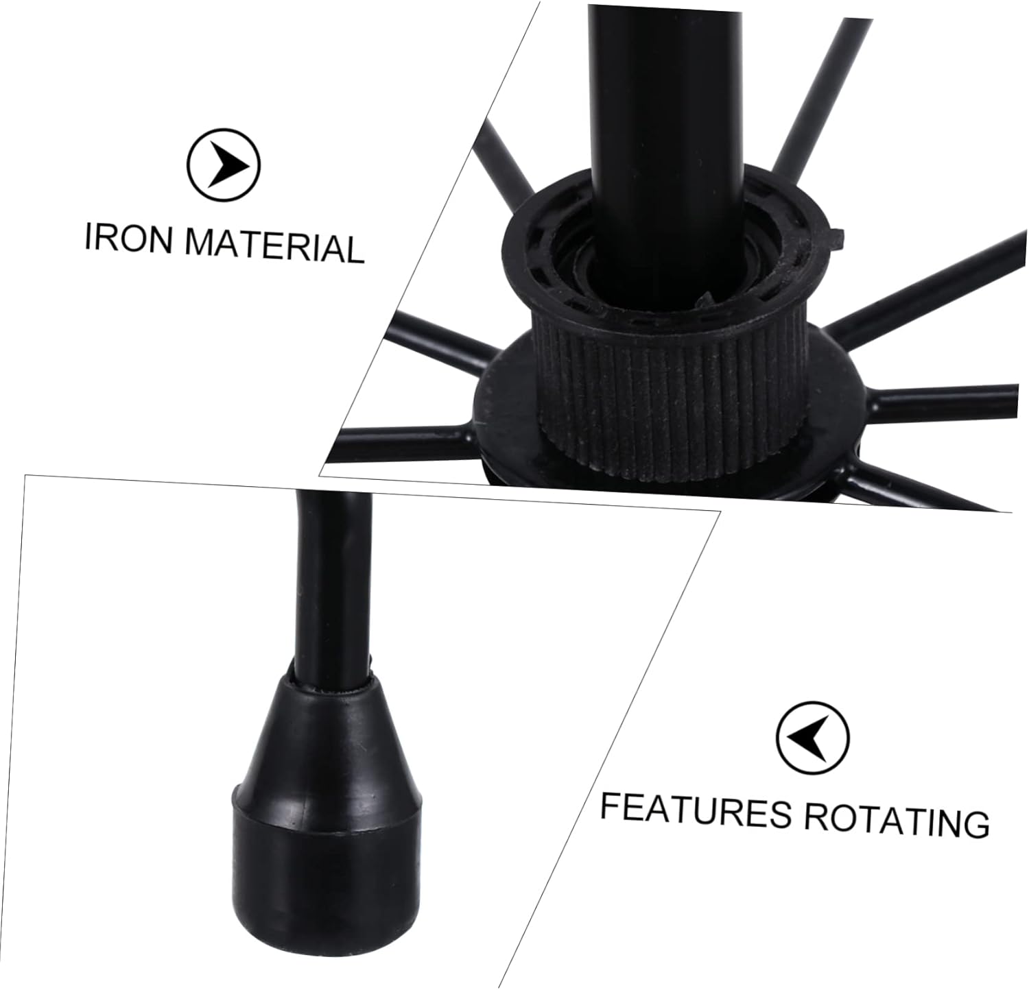 Rotating Hat Display Stand Hat Rack Organizer Retail Stores Adjustable Height Headwear Storage Rack