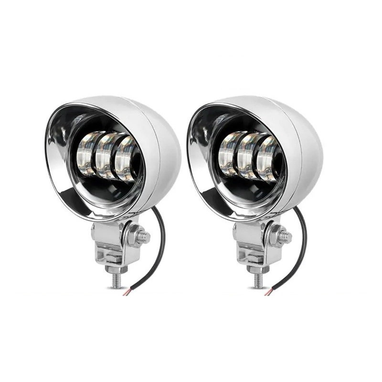 Faro De Motocicleta Foco LED Motocicleta Faros Antiniebla Doble Color Altas Para Coches Camiones SUV UTV 12 V Auxiliar Conducción LED
