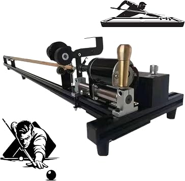 Pool Cue Lathe Machine,Professional Billiards Cue Repair Machine,Easy to Use,Club Straightening,Leather Replacement,Universal Cue Repair,for Billiard Cue Tip Clamp Repairing B5