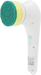 Cffuvros Lavador de Piso Rotativo Elétrico com Cinco Cabeças de Escova Intercambiáveis ​​com Poderosa Ação de Limpeza de 360 ​​° de Rotação para a Limpeza do Banheiro, Piso e Janel