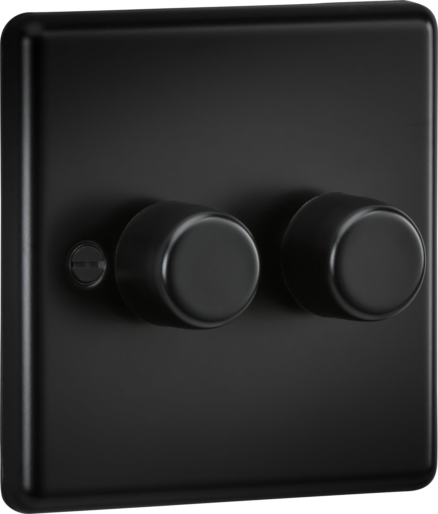 Knightsbridge Matt Black 2G 2 Way 10-200W (5-150W Led) Intelligent Dimmer