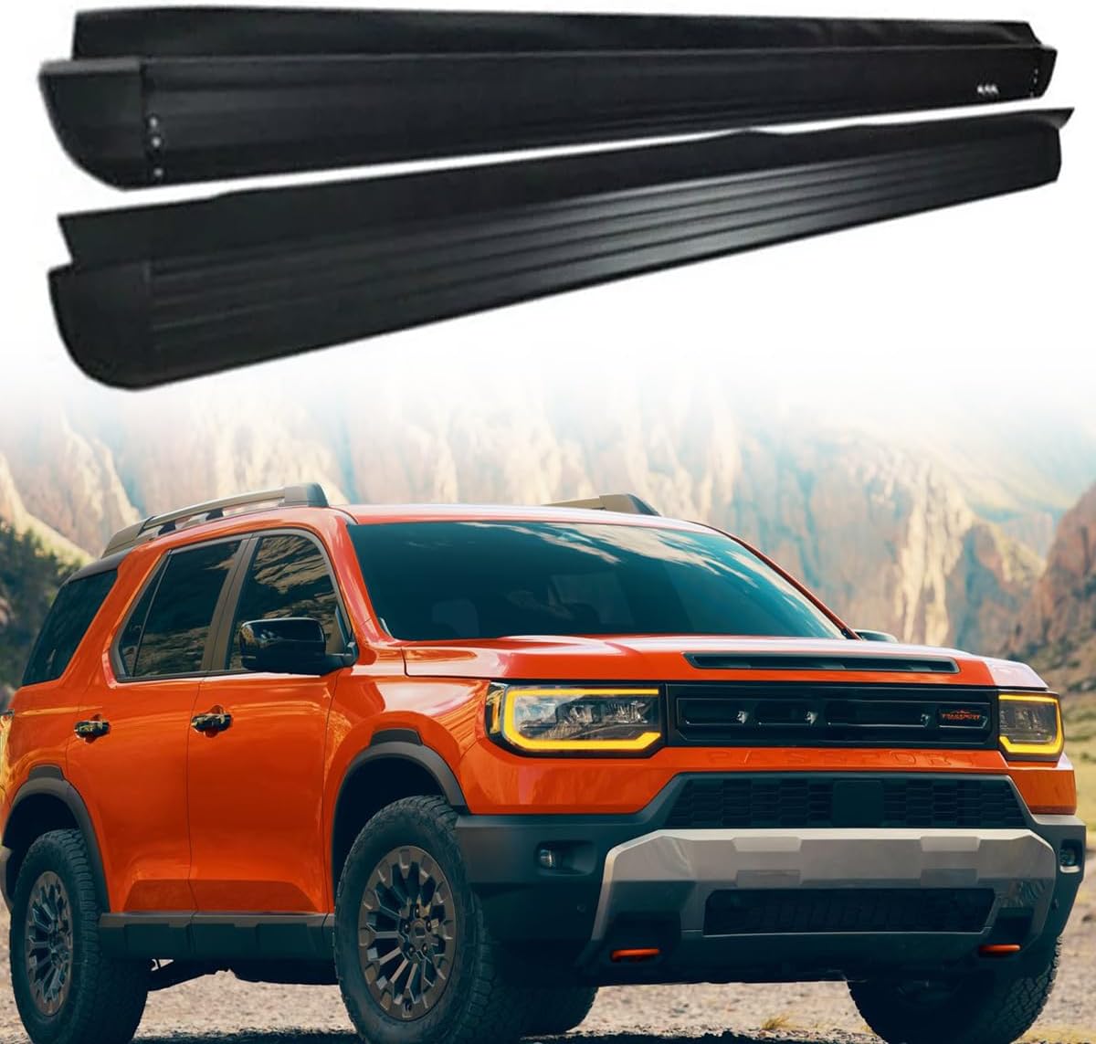 2Pcs Running Board Side Step Pedals Nerf Bar Fits for Honda Passport 2026