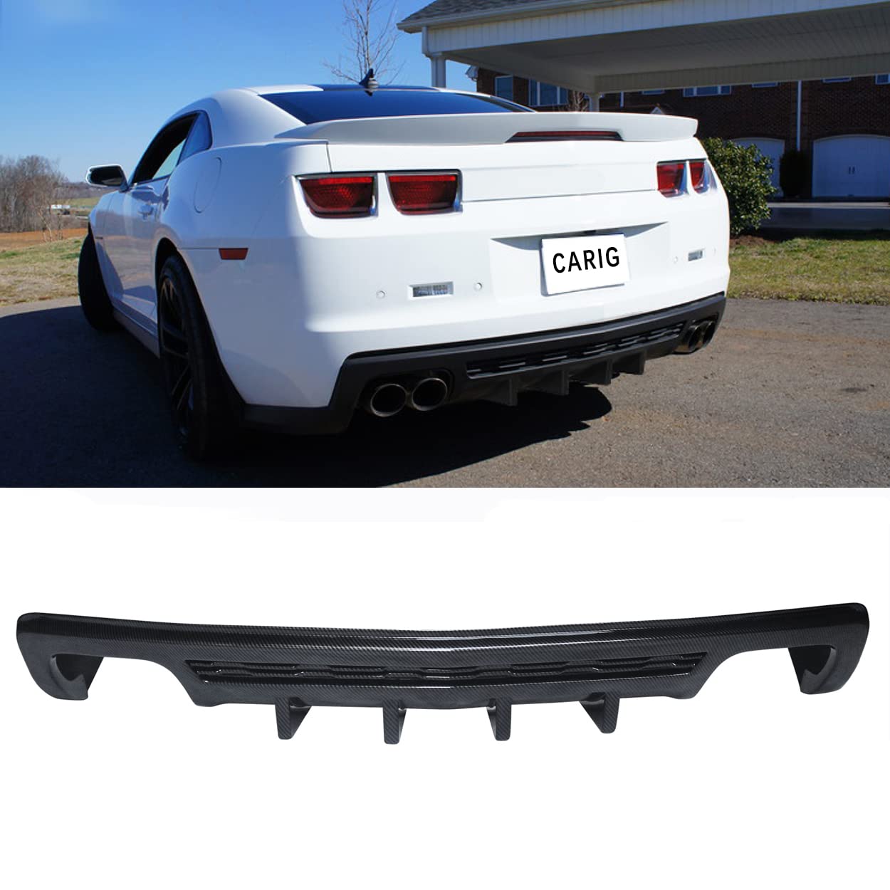 Amazon | CARIG リアディフューザー 2010-2013 シボレー カマロ ZL1