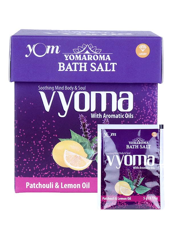 YOM Yomaroma Vyoma Bath Salt With Aromatic Oils (Pouch Box) - 10 Nos * 5 Gms 4
