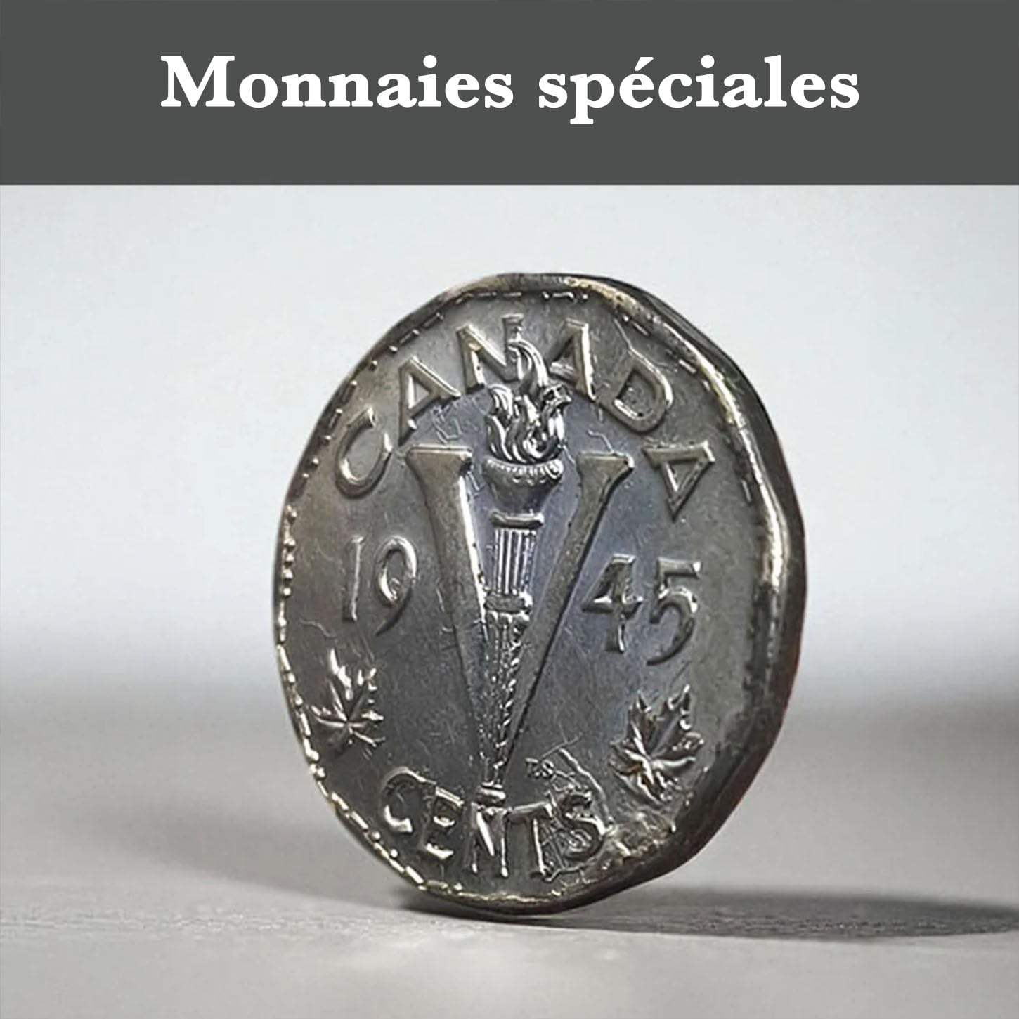 IMPACTO COLECCIONABLES Collection de 6 Monnaies Authentiques de la Seconde Guerre Mondiale - Débarquement de Normandie (D-Day 1944) - Coffret de Collection avec Certificat d’Authenticité