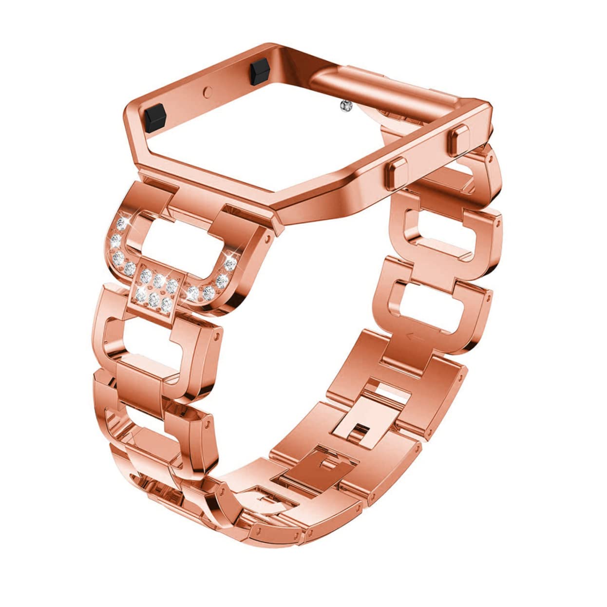 SECFOU Smartwatch-band Uhrenrahmen Strassbänder Band Mit Rahmen Ersatz Ansehen Arm Uhren Ersatz Uhrenarmbänder Aus Strass Ladung 3 Uhrenzubehör Aus Strass Für Golden