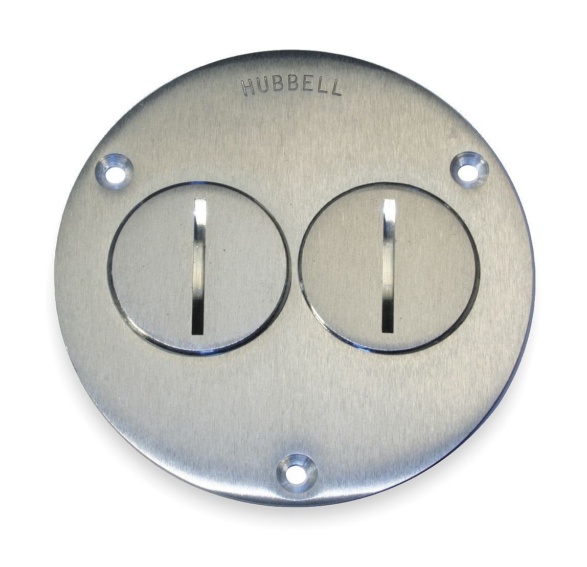 Hubbell Wiring Systems SA3725 Aluminum Round Floor Box Duplex