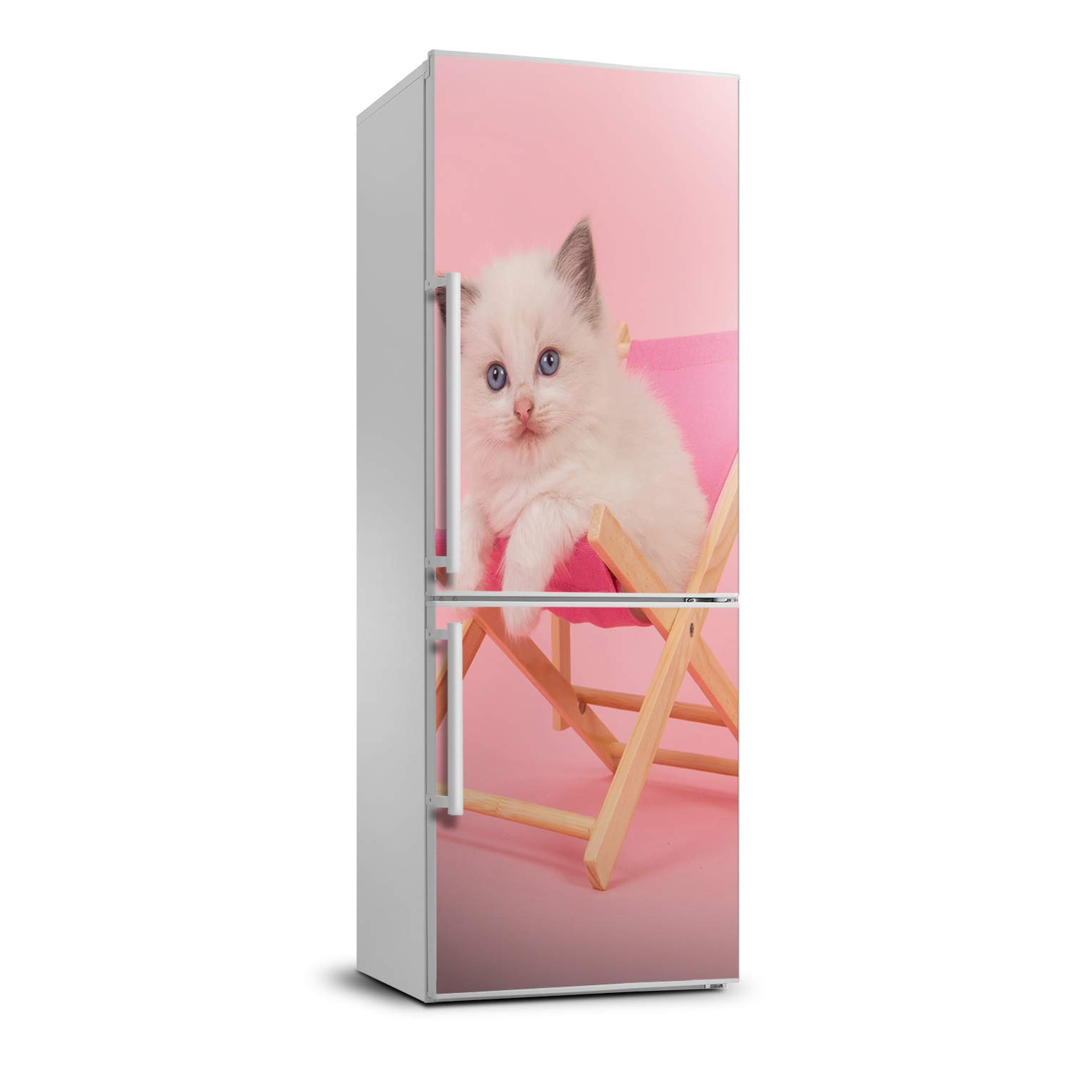 Autocollant frigo adhésif chat 60x180cm pour rénover la cuisine