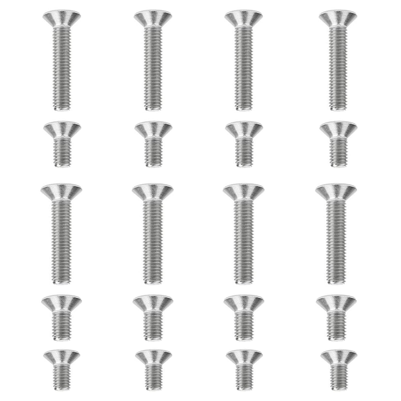 Kit 20 Viti per Riparazione Porte e Finestre UPVC | M3.5 M4 M5 Acciaio Inox | Testa Svasata (8mm/20mm) per Incontri, Ingranaggi e Maniglie