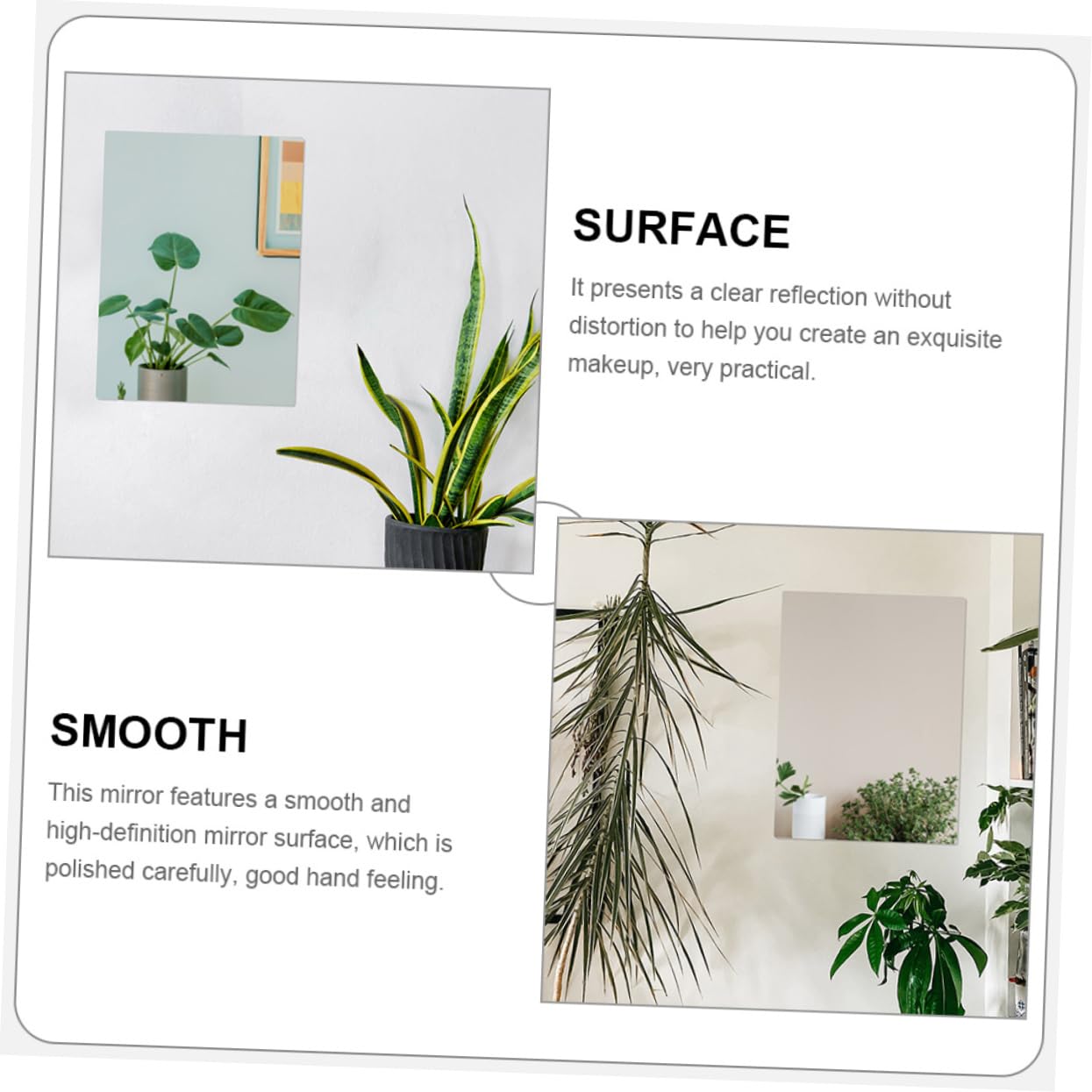 2pezzi Adesivo Acrilico Design Decorazioni Facile Installare Resistente