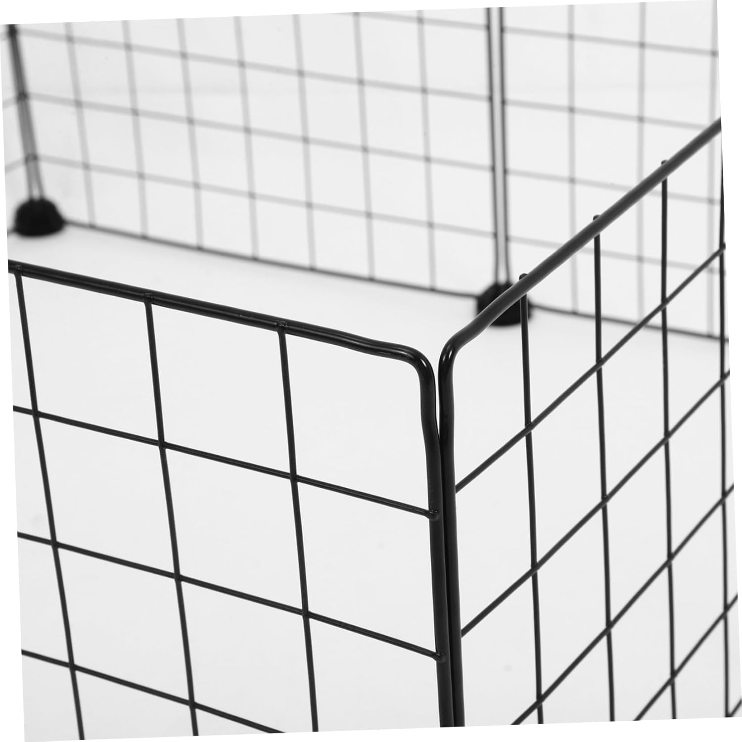 SUPVOX 8pcs Portable Metal Wire Animal Playpen for Small Pets Fence with Buckles for Guinea Pigs Puppies Kittens Use