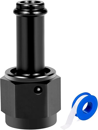 6AN hembra a 516 adaptador de montaje de púas recto giratorio de aluminio, adaptadores rectos negro anodizado