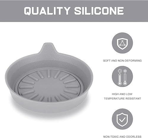 Miniatura 5 de Seven Sparta Posavasos de silicona para portavasos de automóvil, posavasos universales para vehículos, juego de 4 unidades, 3-18 pulgadas de