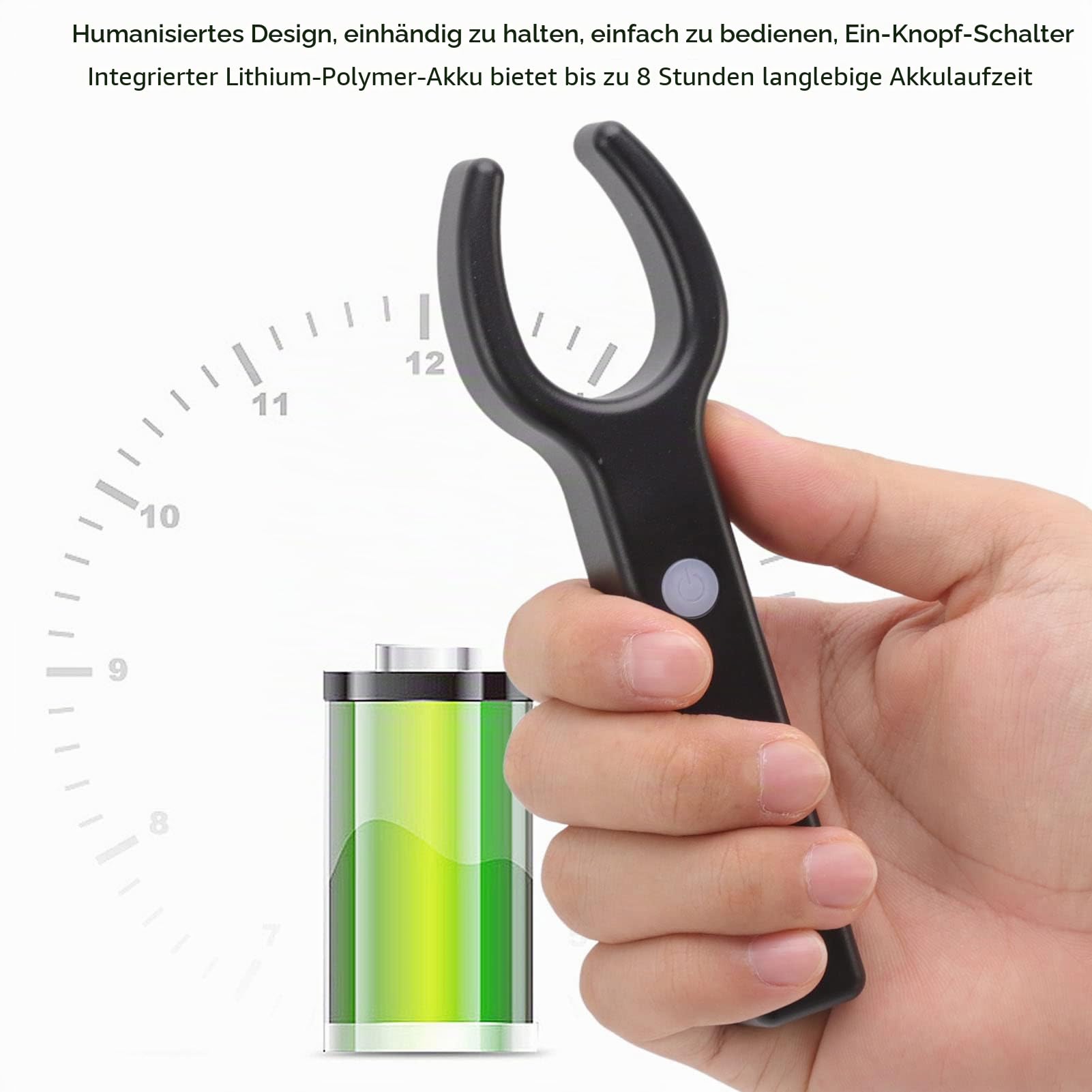 Jiawu Venenfinder, Wiederaufladbarer LED-Transilluminator-Venenfinder-Viewer für IV-Zugangs-Phlebotomie, Infrarot-Hand-Venendetektor, Venenlokalisator mit Gummiband