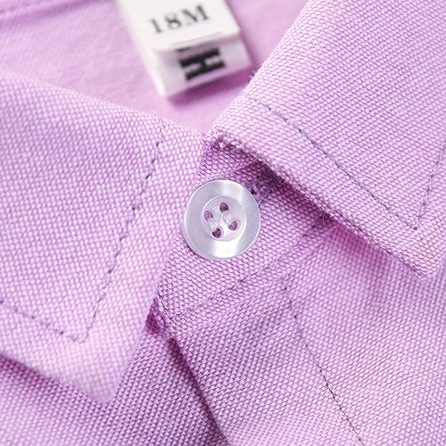 Image of OCHENTA Boys' Long Sleeve Button Down Cute Rabbit Casual Dress Easter Shirt