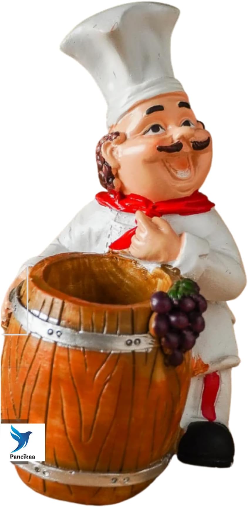 Delightful Chef Toothpick Stand for Home & Kitchen, Dining Table - Includes 200 Sticks | Creative Poly-Resin Organizer - Multicolor | Perfect for Dining & Easy-to-Use