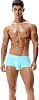 SEOBEAN Mens Trunk Boxer Brief Nylon Solid Color Elastic Underwear