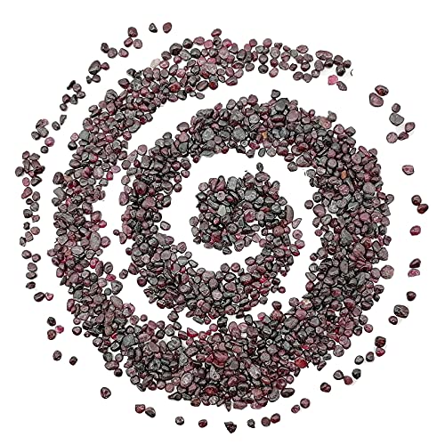 Image of 335g Assorted Garnet Quartz Crystals Rocks Garnet Crushed Crystal Quartz Tumbled Rocks and Crystals