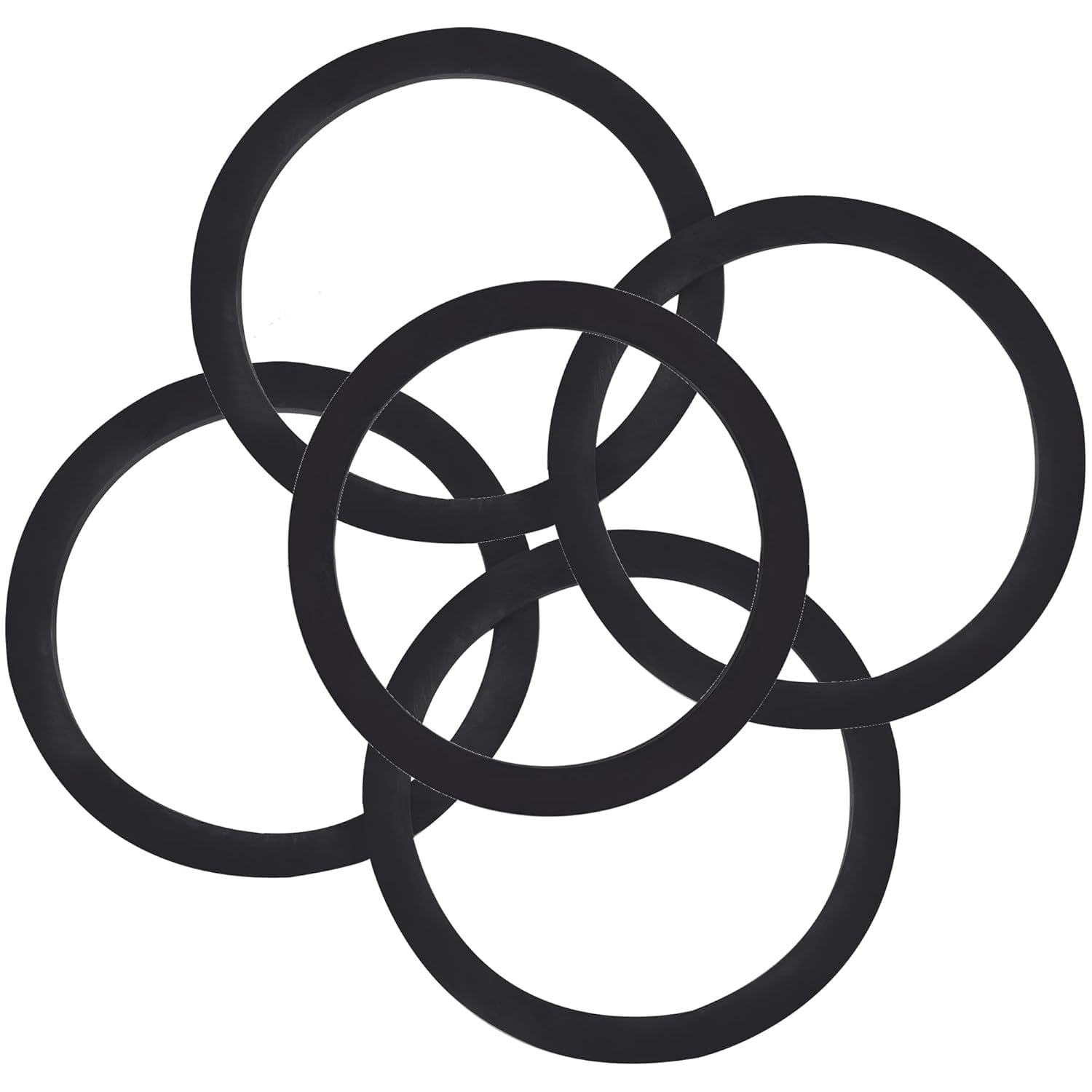 AGSISK 3" Camlock Gaskets, 5 Pack - Heavy Duty Buna-N Rubber Seals for 3 Inch Cam and Groove Fittings - Oil and Chemical Resistant for IBC Totes,