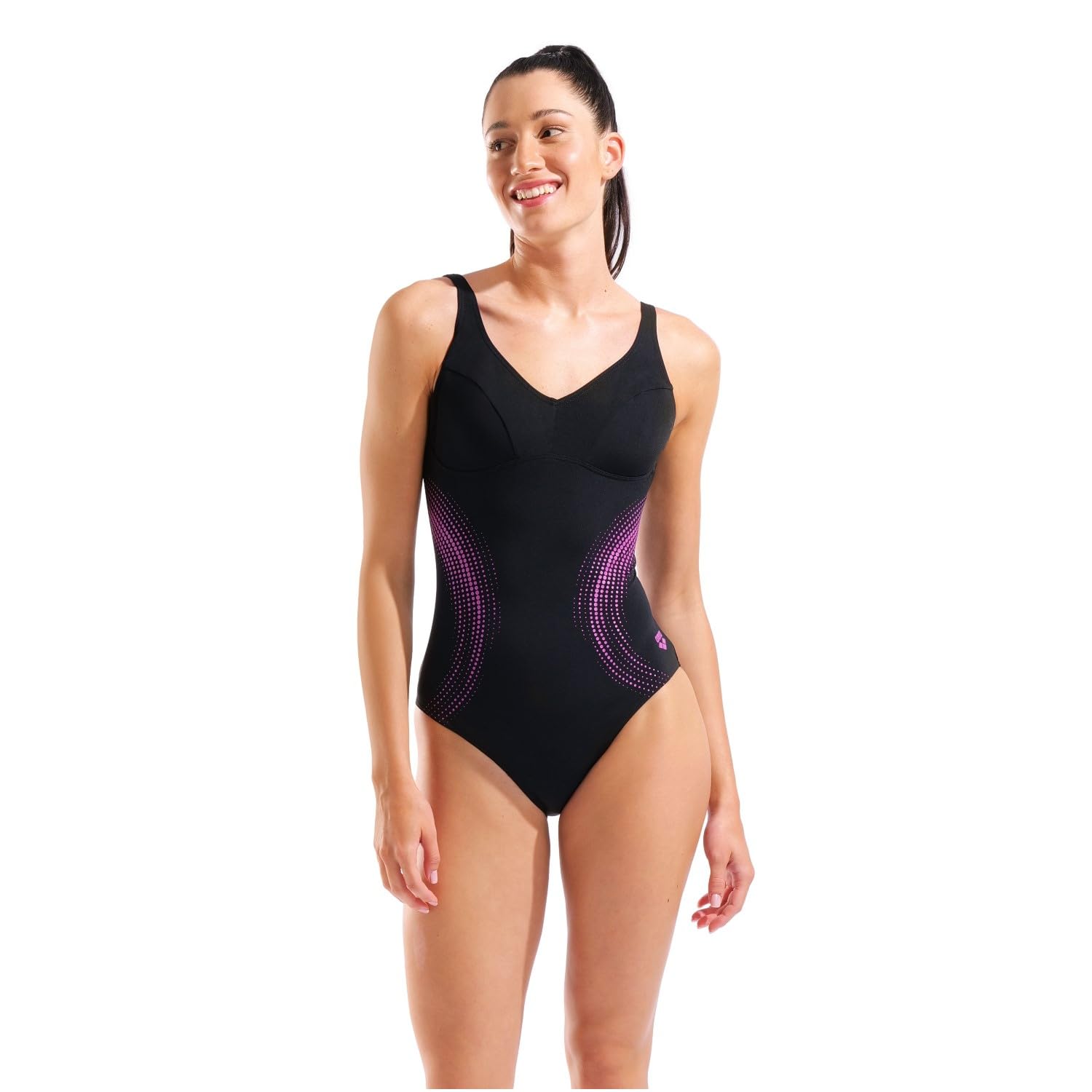 ARENA Badeanzug Shimmering U Back Damen Bahnenschwimmen, Aquafitness, Wassersport und entspannte Tage im Schwimmbad