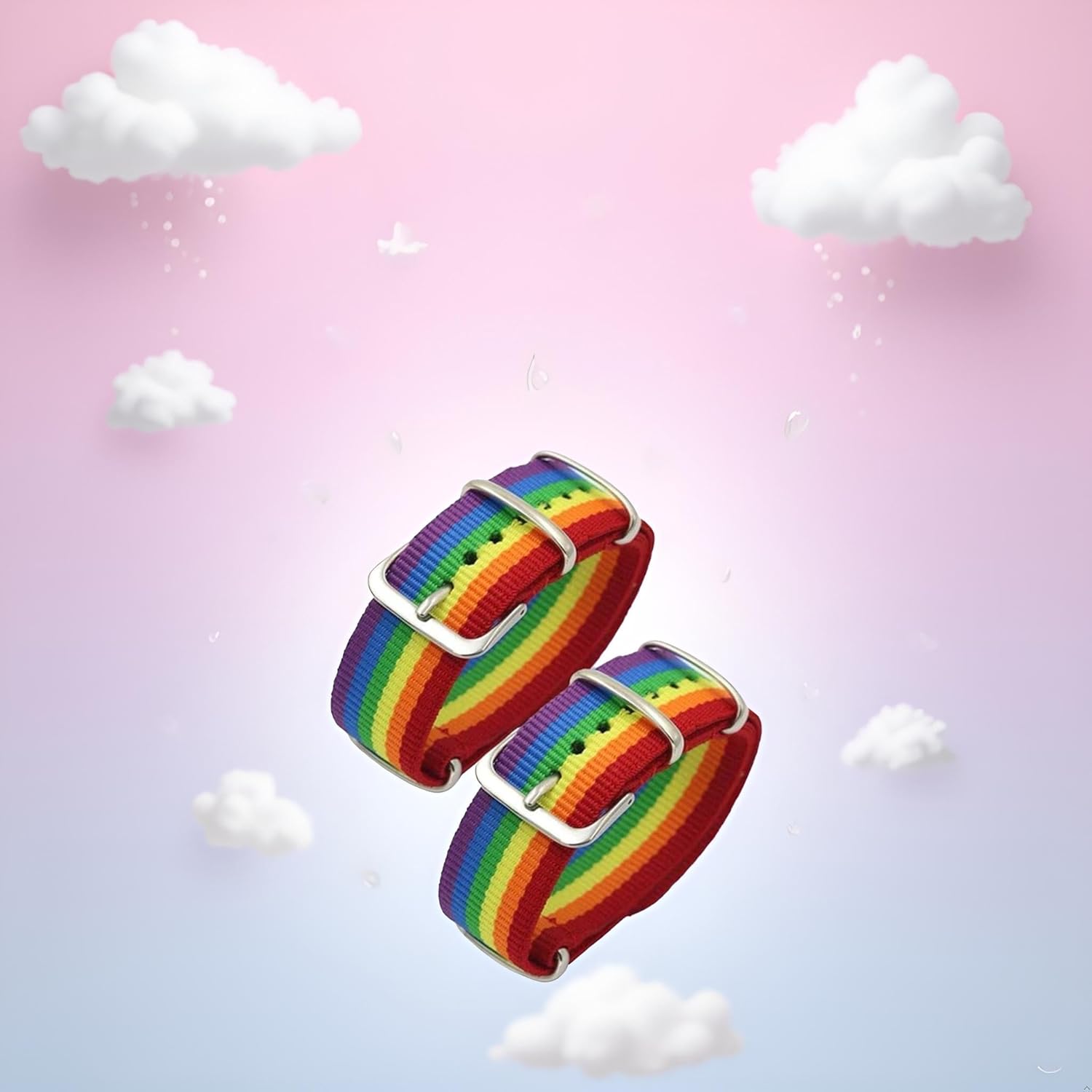 2pcs Gay Lesbians Bisexuals Transgender Bracelets Rainbow Pride Rainbow Pride Bracelet Woven Braided Men Women Couple Friendship Jewelry Gift Friendship Bracelet Adjustable - Image 3