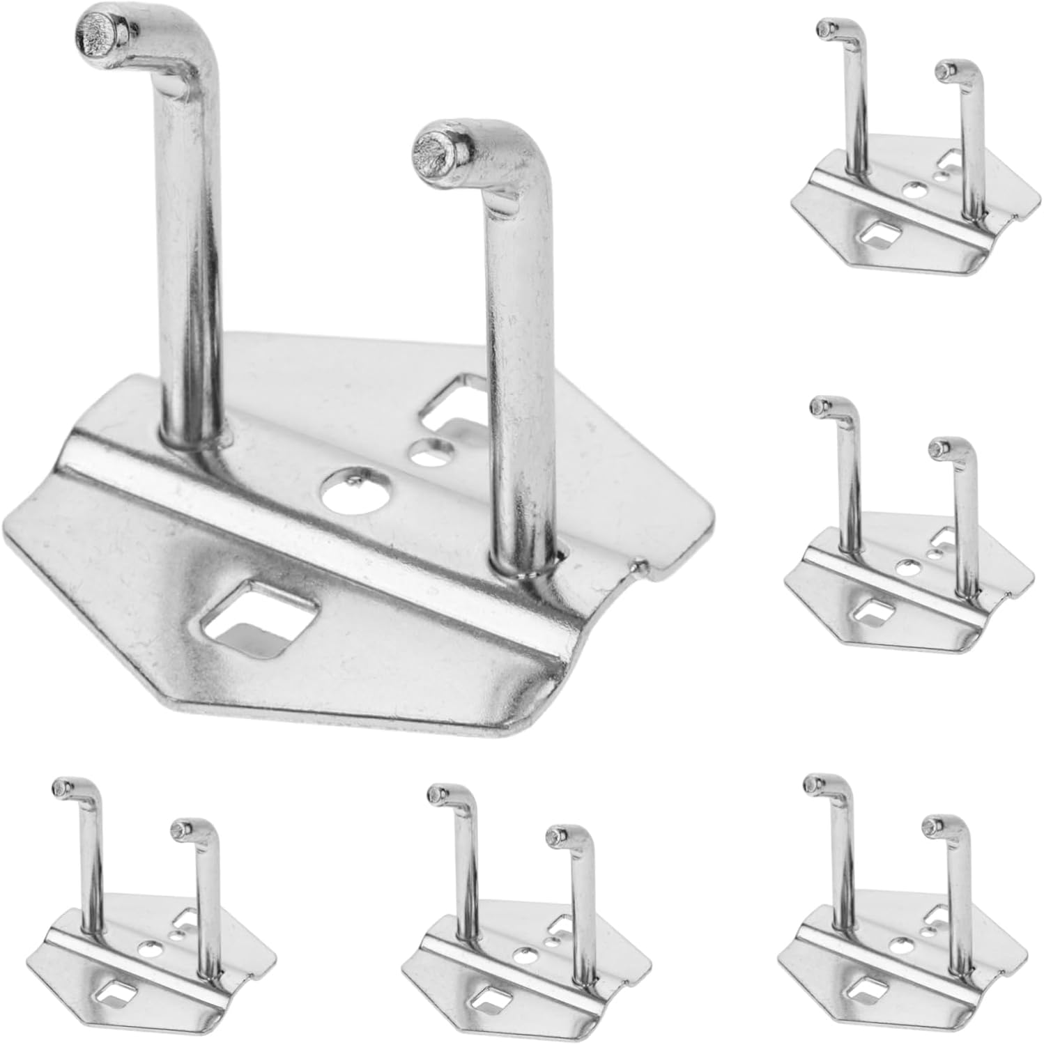 Zerodeko 6pcs Pegboard Hooks Heavy Duty Metal Utility Hangers for Garage Storage Organize Tools and Accessories for Wall Pegboard Systems