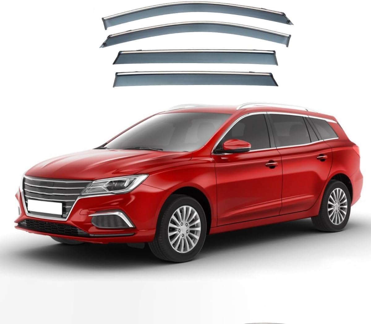 PANXUC Car Wind Deflectors for MG5 SW EV EP22 2020-2024, Side Window Wind Rain Deflector Window Visor Sun Rain Guard Smoke Guards