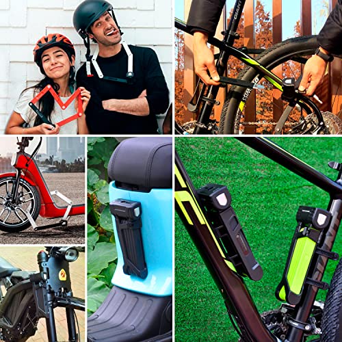 Bike Lock Rbrl Bicycle Lock, 2.95 Ft Folding Locks, Heavy Duty Anti-Theft Bike Chain Locks With Keys And Case For Bikes, E-Bikes Or Scooters #TOP3