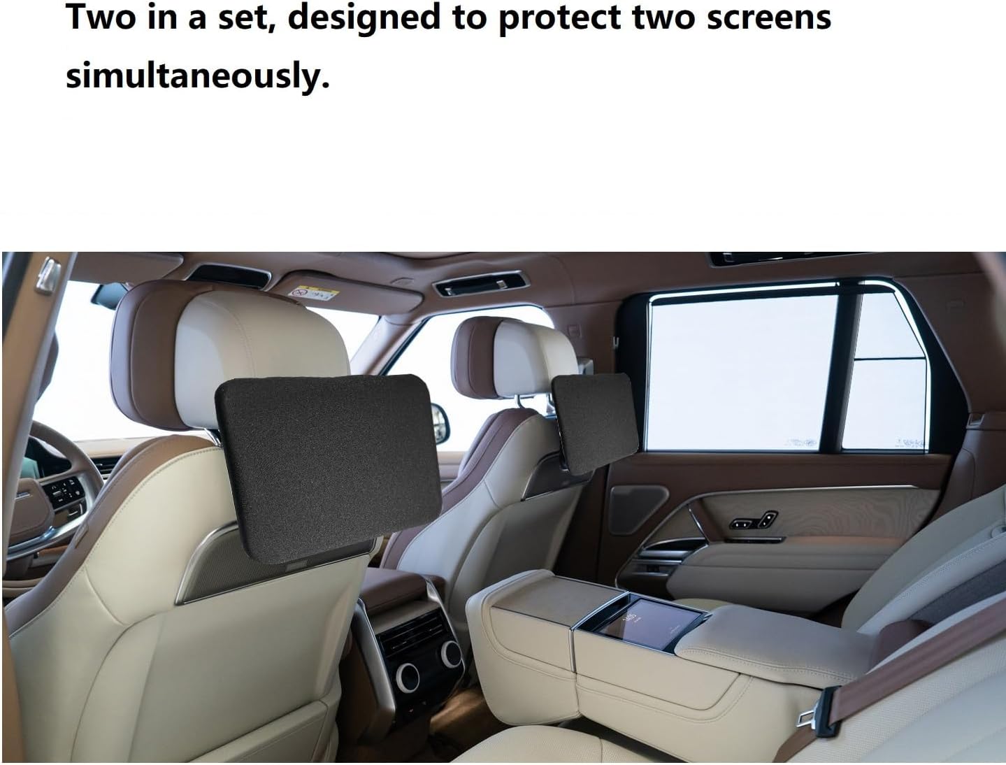 11.4 Inch Neoprene Screen Protector Cover for 2024 2025 Range Rover Rear Seat Entertainment System with Elastic Strap Shockproof Scratch Resistant