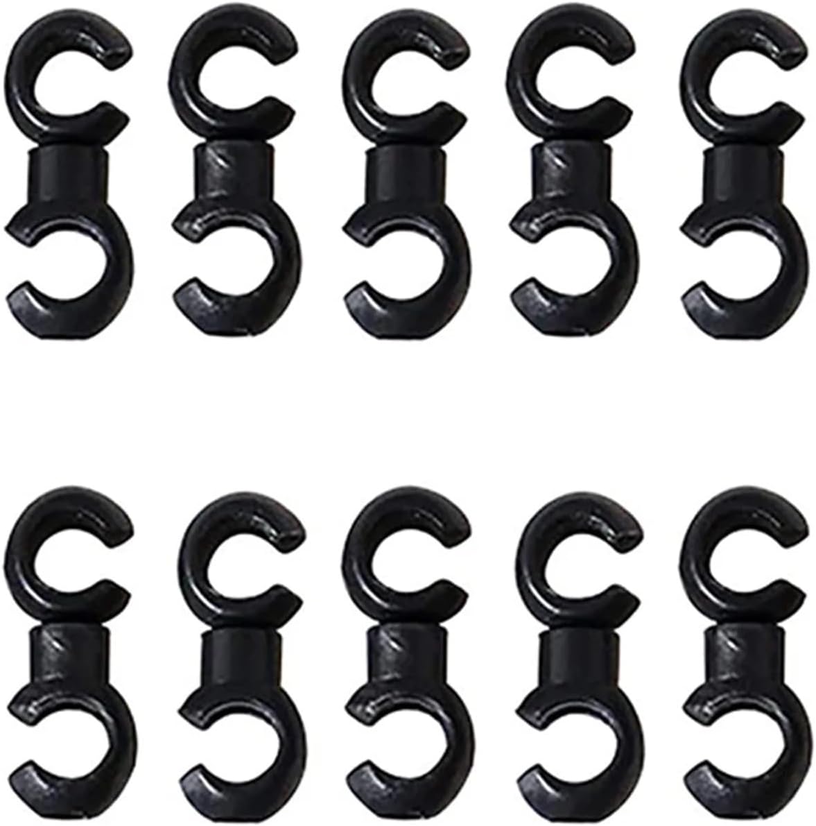 Bike Cable Clips 100/200pcs Bicycle Brake Gear Cable S Style Buckle Hose Guide Black Cross Line Clip Ring Clasp for Road Bike(200pcs)
