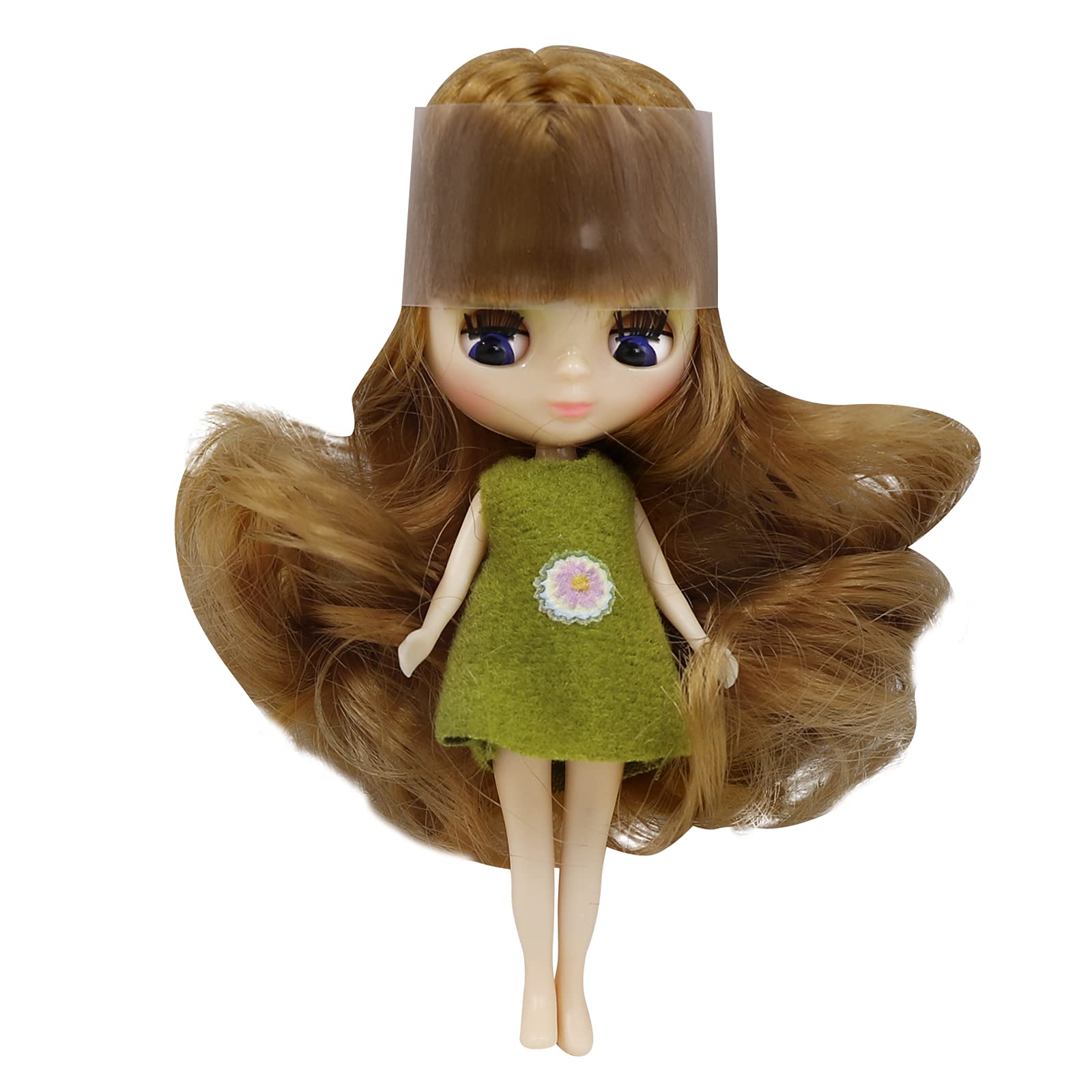 Amazon | 11CMミニドールロングヘアかわいいドールPVC関節ボディ 