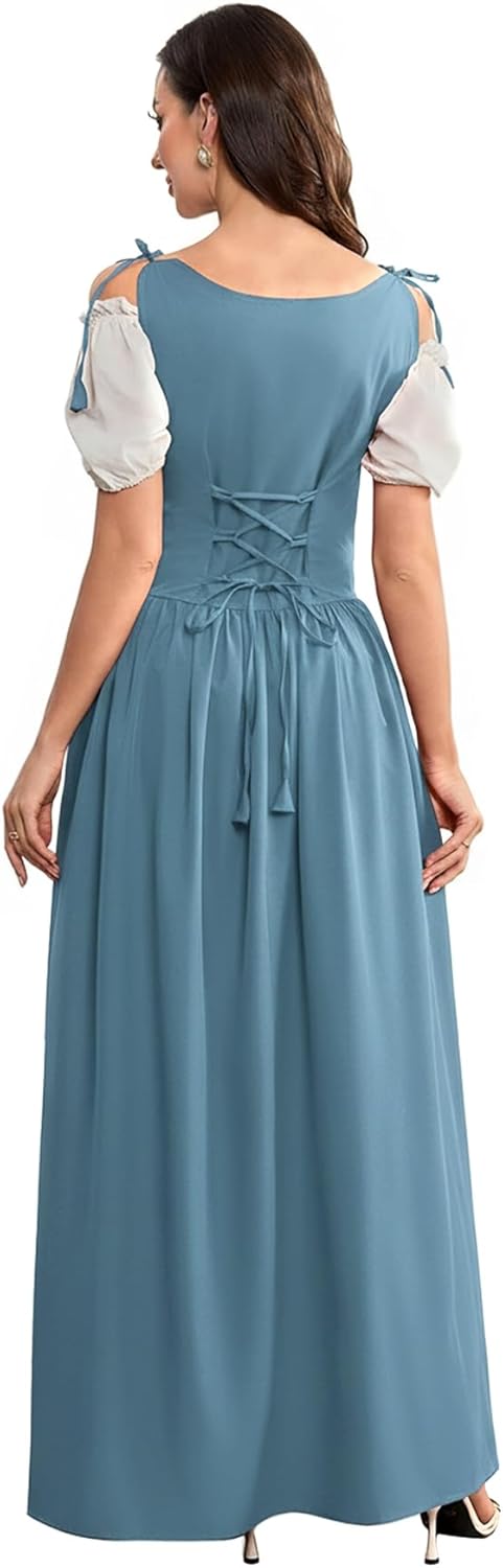 Abaowedding Renaissance Costume Women Medieval Dress Renaissance Pirate Irish Ren Faire Dresses