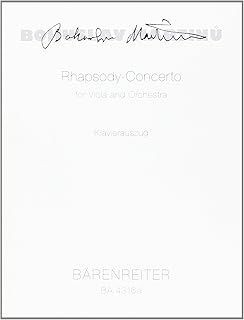 MartinÅ¯: Rhapsody-Concerto (Solo Part with Piano Reduction)