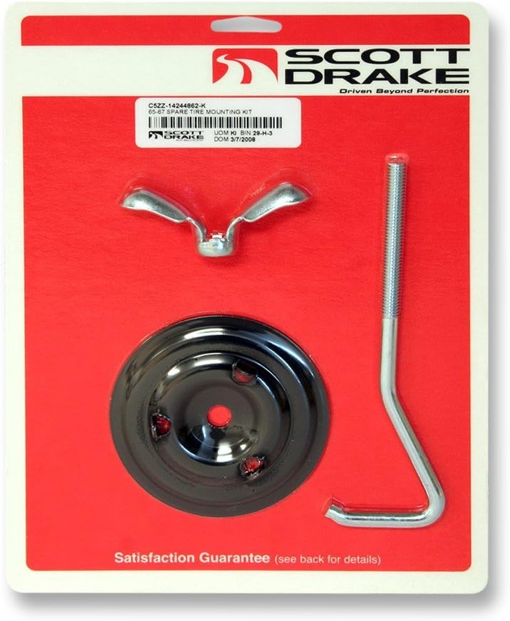 Scott Drake C5ZZ-14244862-K Spare Tire Mounting Hook Kit Bolt Style