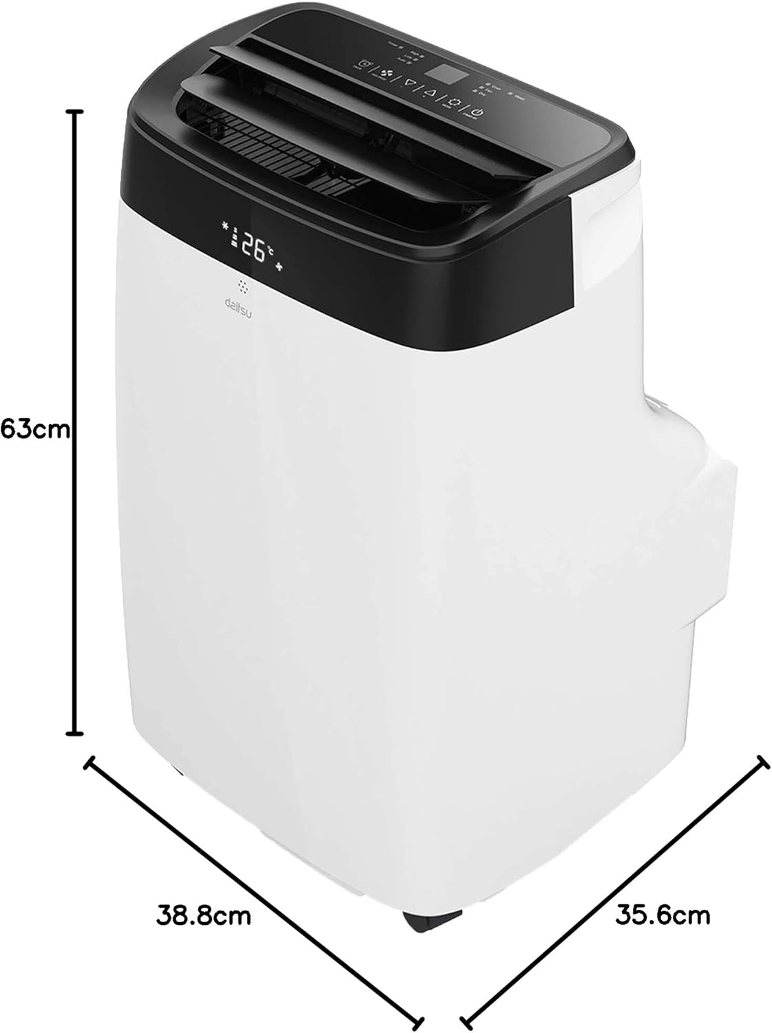 Daitsu Alisios Premium APD09FX2 Product Dimensions