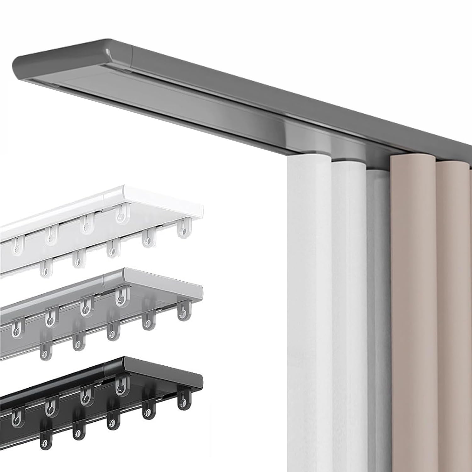 Rails de rideaux de plafond silencieux pour diviser une pièce et retrouver le calme