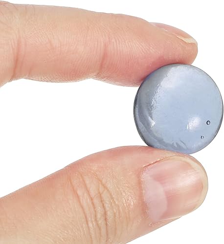 Miniatura 4 de MECCANIXITY Canicas decorativas de vidrio plano de 0.669-0.748 in, cuentas de relleno de jarrón de rocas, guijarros grises para decoración de mesa