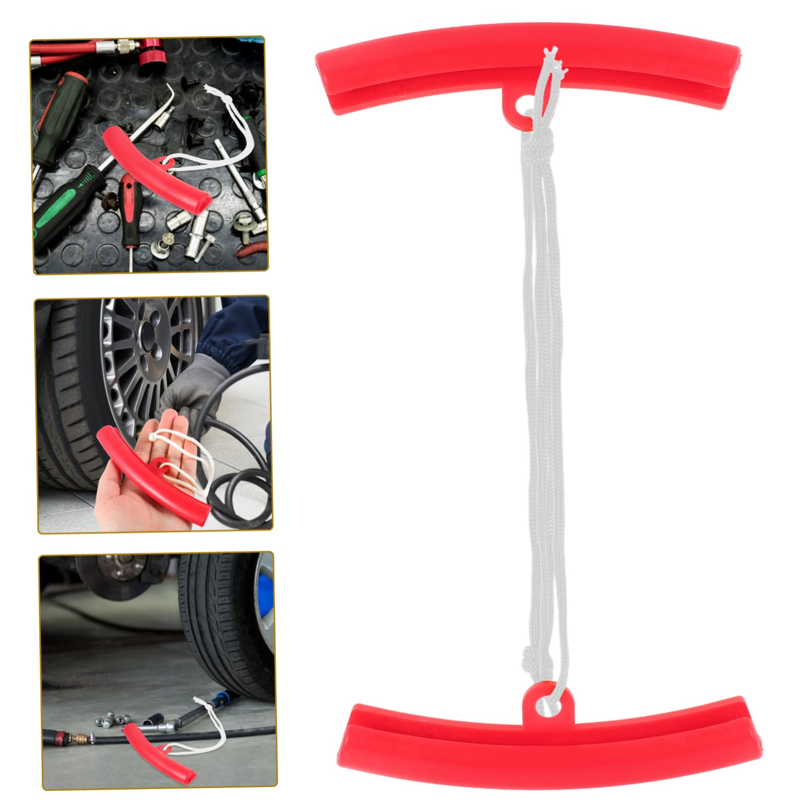 ABOOFAN 4Pcs Tire Rim Protector Rings Car Wheel Edge Saver Durable Wheel Rim Cover Protector for Auto and Motorcycle Tire Changes