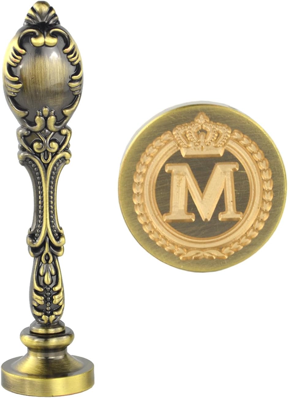 Initial Letter Wax Seal Stamp Bronze Single
